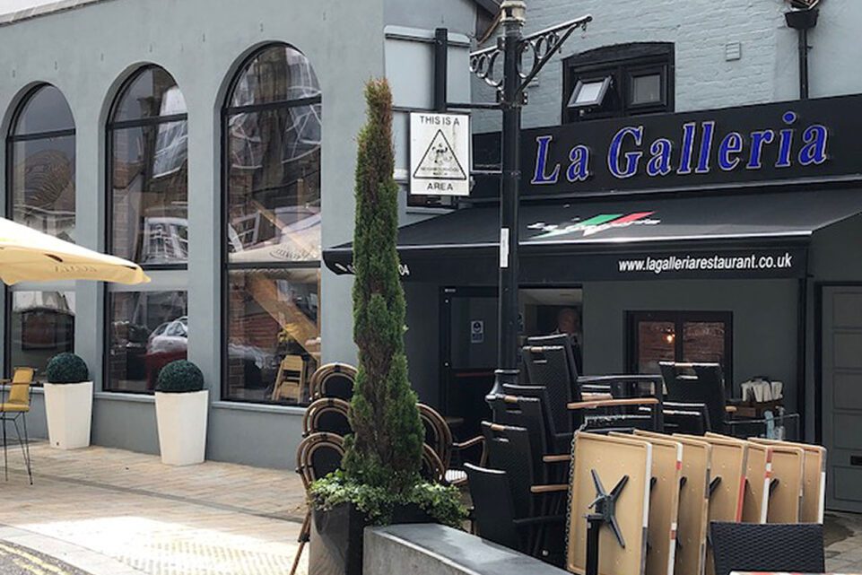The exterior of La Galleria in Shoreham