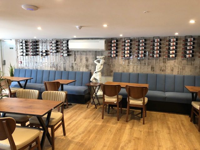 The interior dining area at La Galleria in Shoreham